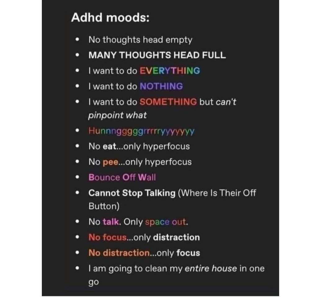 So many moods
