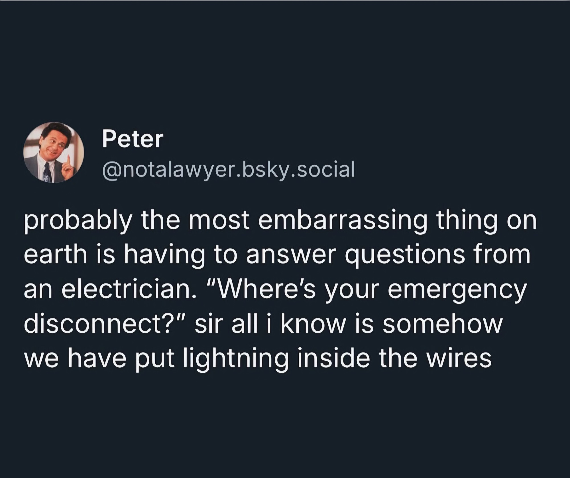 No clue at all